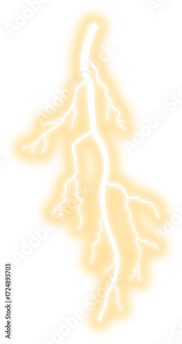 Bright yellow lightning bolt