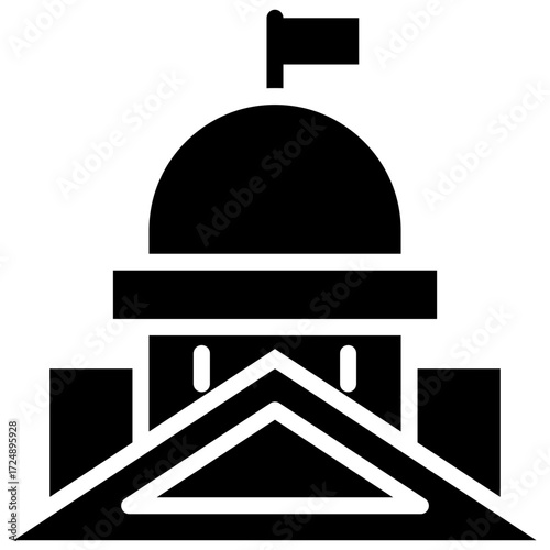 Government icon for economy macro, business, website, application, printing, document, poster design, etc