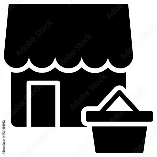 Retail icon for economy macro, business, website, application, printing, document, poster design, etc