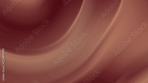 Luxury Brown Fabric Drapery Wallpaper for Fashion and Design, Brown Silk Fabric Texture with Abstract Smooth Waves Background