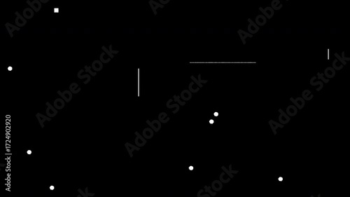 Wallpaper Mural Line and Circle Wiggle Motion Graphic, Isolated Scratch Animation with Alpha Channel Torontodigital.ca