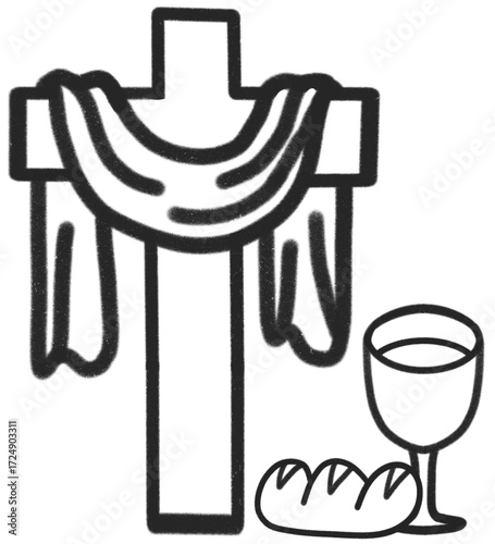 illustration of the Eucharist