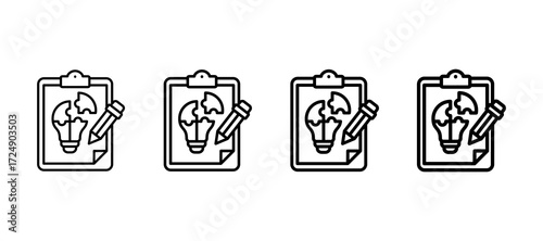 Solution Multiple Line Icon Element