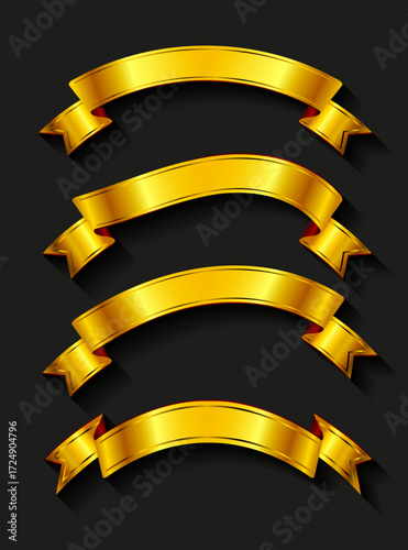 Coloured ribbons collection