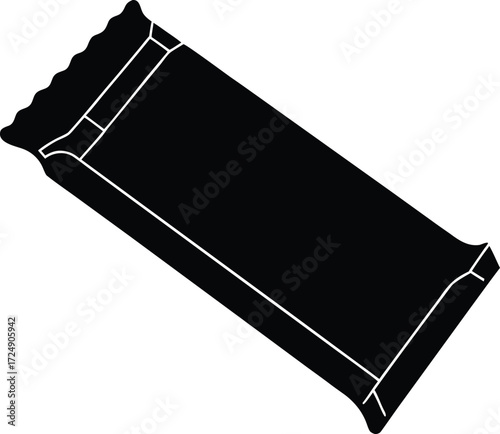 Chocolate Bar Partially Unwrapped On Transparent Background