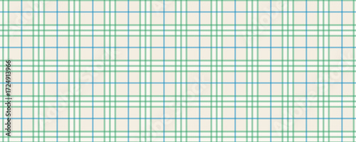 Soft pastel gingham pattern with green and blue hues. Trendy kids tartan plaid fabric design for clothing and accessories.