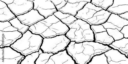 Dry cracked earth texture background showing natural drought patterns. High-resolution cracked soil surface design, ideal for abstract, environmental, and climate change concept visuals.