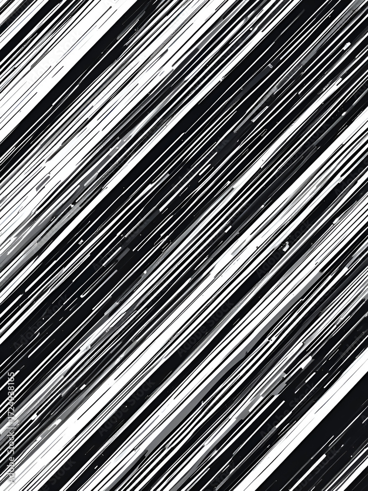 Obraz premium Black and white abstract diagonal dash line pattern on diagonal ways. For sporty background and jersey design. Vector Format Illustration.