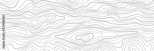 Wood texture imitation, hand drawn wood plank, black lines on white background, vector design, banner
