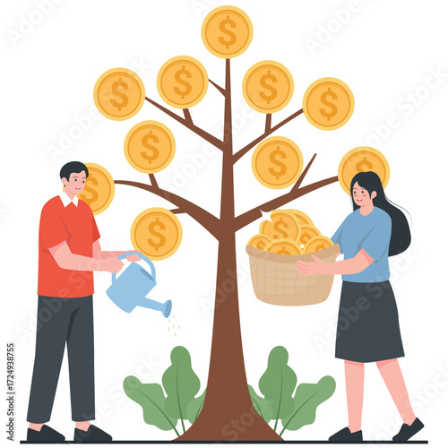 Financial Freedom Illustration