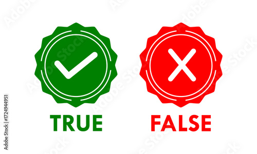 true or false template illustration