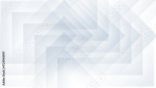 Abstract background of overlapping translucent squares in white.