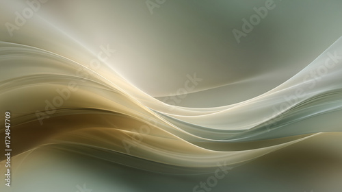 グラデーション波模様アート