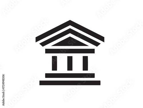 Finance logo outlined in modern professional minimalist vector style
