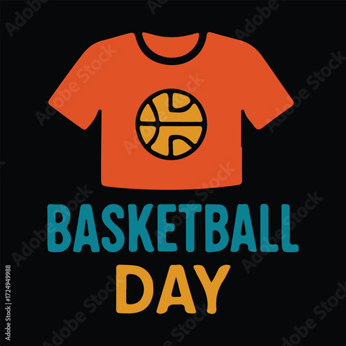 Basketball T-shirt Creative Sports Graphic for Game Celebration
