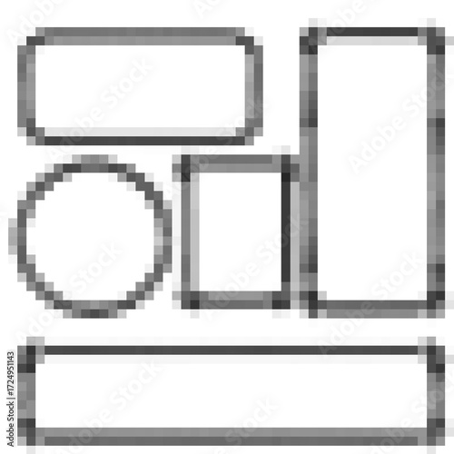 White rope frame borders with knot corners isolated on white background for nautical or marine decoration. Braided cord rectangles and circle with twisted texture for sailing or maritime design.
