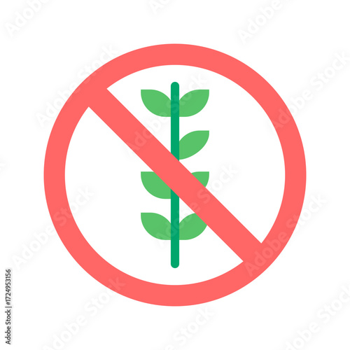 Gluten-Free Symbol icon vector image. Suitable for mobile apps, web apps and print media.
