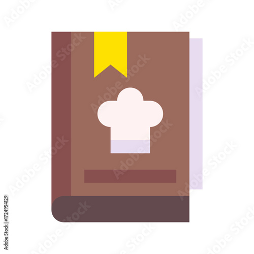 Vegan Cookbook icon vector image. Suitable for mobile apps, web apps and print media.