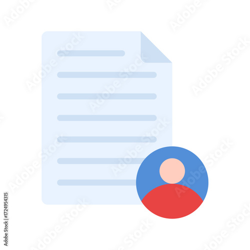 Youth Policy Document icon vector image. Suitable for mobile apps, web apps and print media.