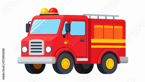 Cute cartoon construction truck vector illustration