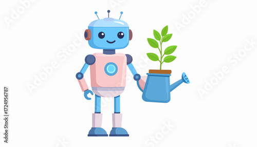 Friendly gardening robot