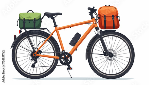 Stylish folding bicycle with urban accessories 