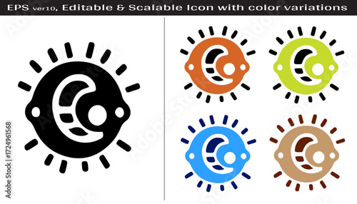 Editable AI Repairing Tool Shop Icon Design Set Vector Illustration for Construction Hardware Graphic Art