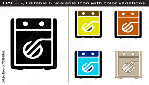 Editable AI Repairing Tool Shop Icon Design Set Vector Illustration for Construction Hardware Graphic Art