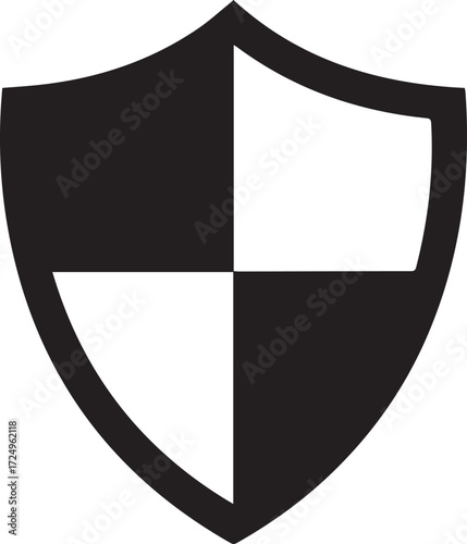 Classic shield symbol symbolizing protection security defense safety and trust emblem