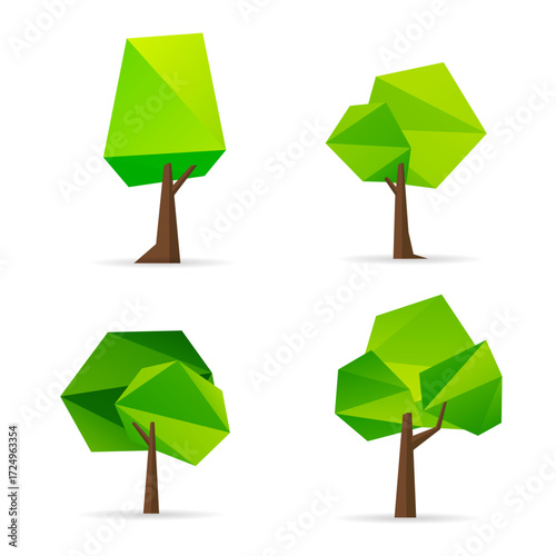 Geometrical trees collection