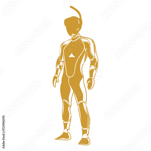 Icon diving suit gold