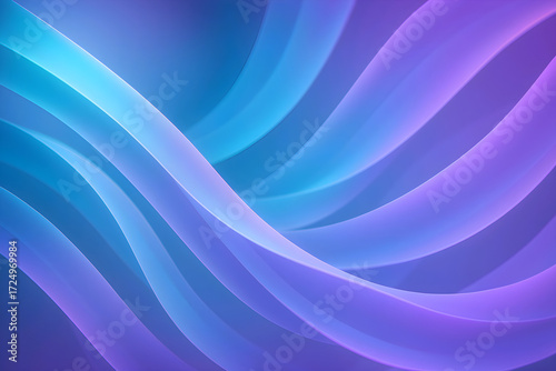 Abstract blue wave design featuring smooth light and flowing curves