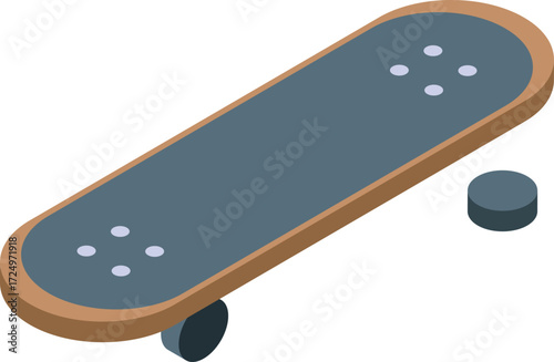 Small skateboard replica for practicing tricks, embodying urban sport culture