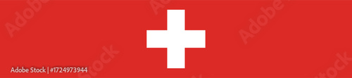 Longest Switzerland National Flag , Giant Swiss Flag Display on Red and White Background Symbol of Patriotism and National Pride