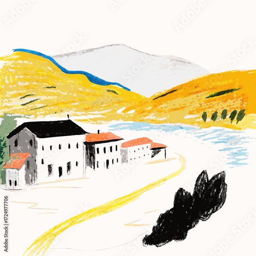 mountain village in the mountains