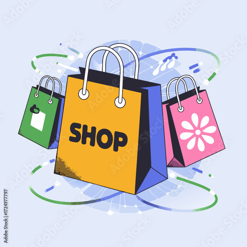 shopping bags with sale