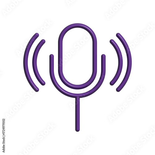 Mic icon design template