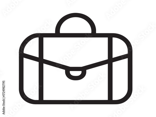 Professional Travel Bag Logo Stylish Outline Vector Illustration