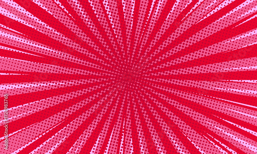 Pop art background for poster or book in light Pink color. flat comics style design with halftone dots.