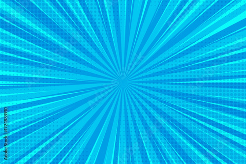 Pop art background for poster or book in light green color. flat comics style design with halftone dots.