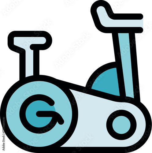 Exercise bike promoting fitness and a healthy lifestyle through regular physical activity