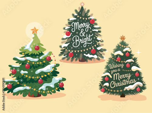 Merry Christmas Vector Design, Santa Claus Christmas Vector Illustration, Vintage Retro Christmas Tree Vector, Funny Cute Christmas Reindeer Vector, Holiday Season Christmas Vector Art