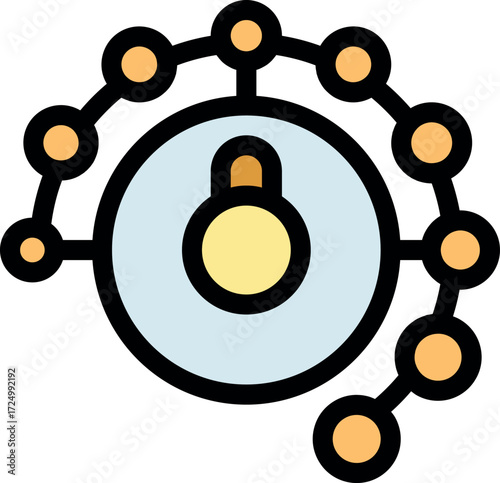 Secure network infrastructure with firewall protection, ensuring data safety and preventing unauthorized access