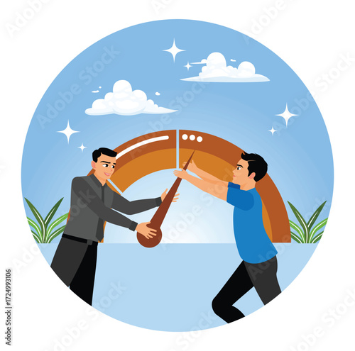 Businesses evaluate and measure employee performance.