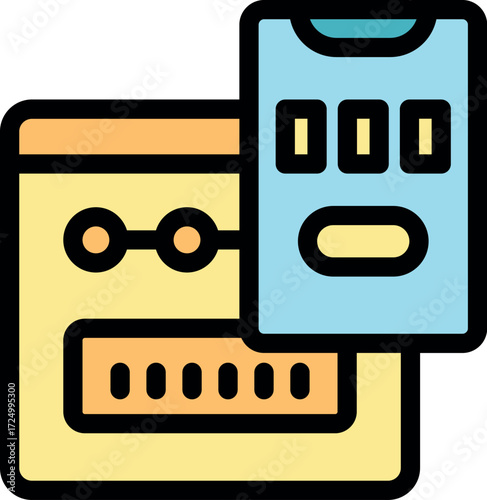 Credit card and smartphone application processing secure online payment, enhancing digital transaction security