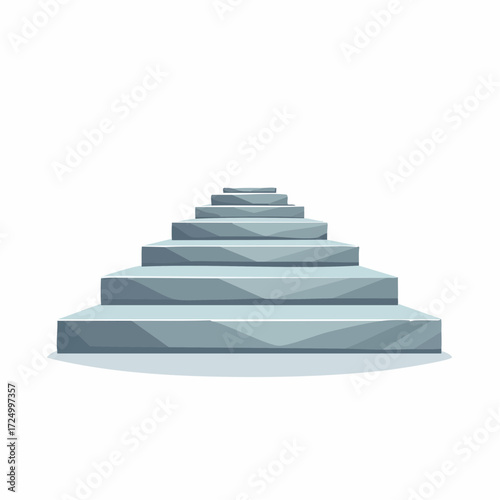 3d rendered illustration of a stone staircase