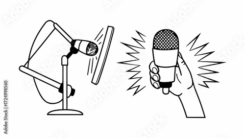 Essential Microphones for Audio Studio-Mounted and Handheld for Recording, Broadcasting, and Live Speaking
