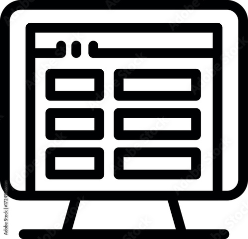 Spreadsheet software displaying data on a computer monitor, ideal for visualizing and manipulating numerical information