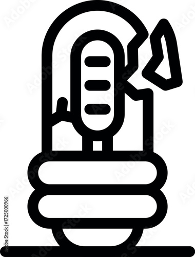 Broken microphone symbolizing loss of voice, censorship, technical malfunction, or equipment damage