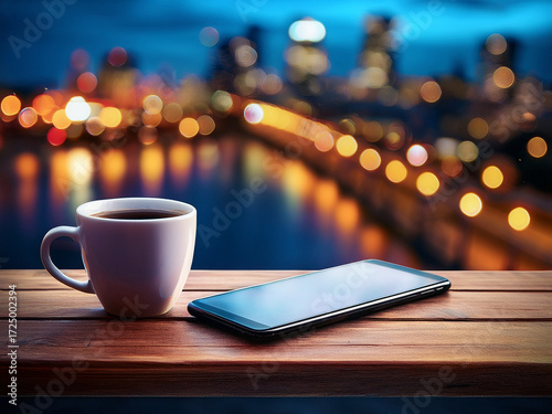 Coffee and smartphone on table inspiring lifestyle education and emotional clarity
